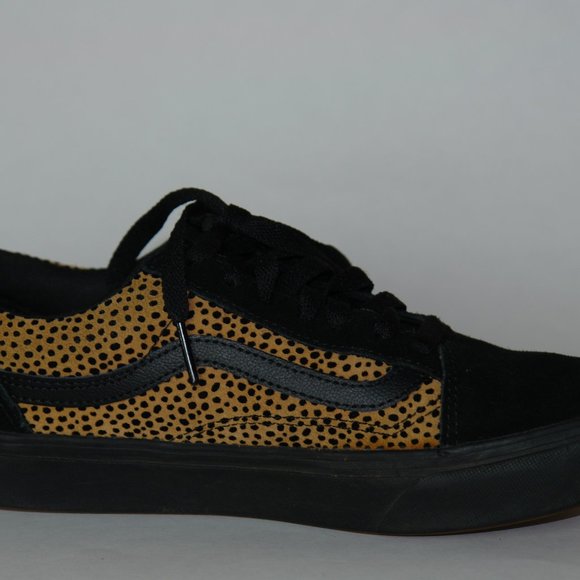 SOLD ———- VANS Old Skool Tiny Cheetah Print Snakers 7.5 - Picture 3 of 6